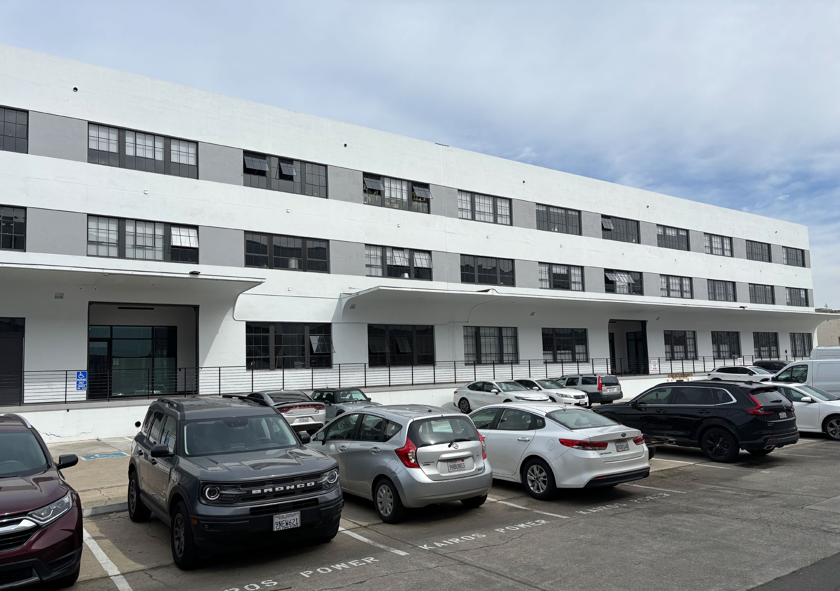 Rehabilitated rear of building